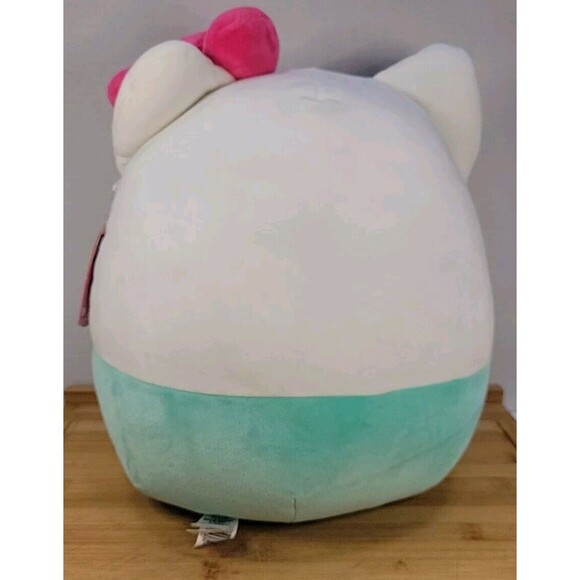 Squishmallows Hello Kitty Mint Green Pink Bow New With Tags By Sanrio 12" 2021 - Picture 3 of 14